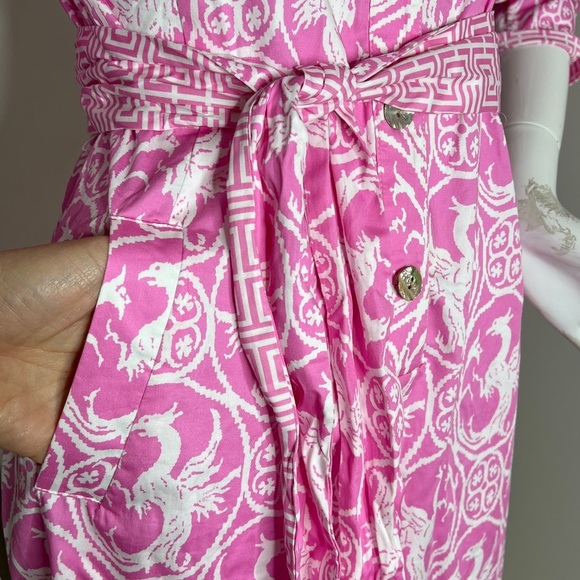 Patty Kim Sz XS Essential Shirt St Martin Dress in Veneto Pink - New with Tags - Picture 7 of 8